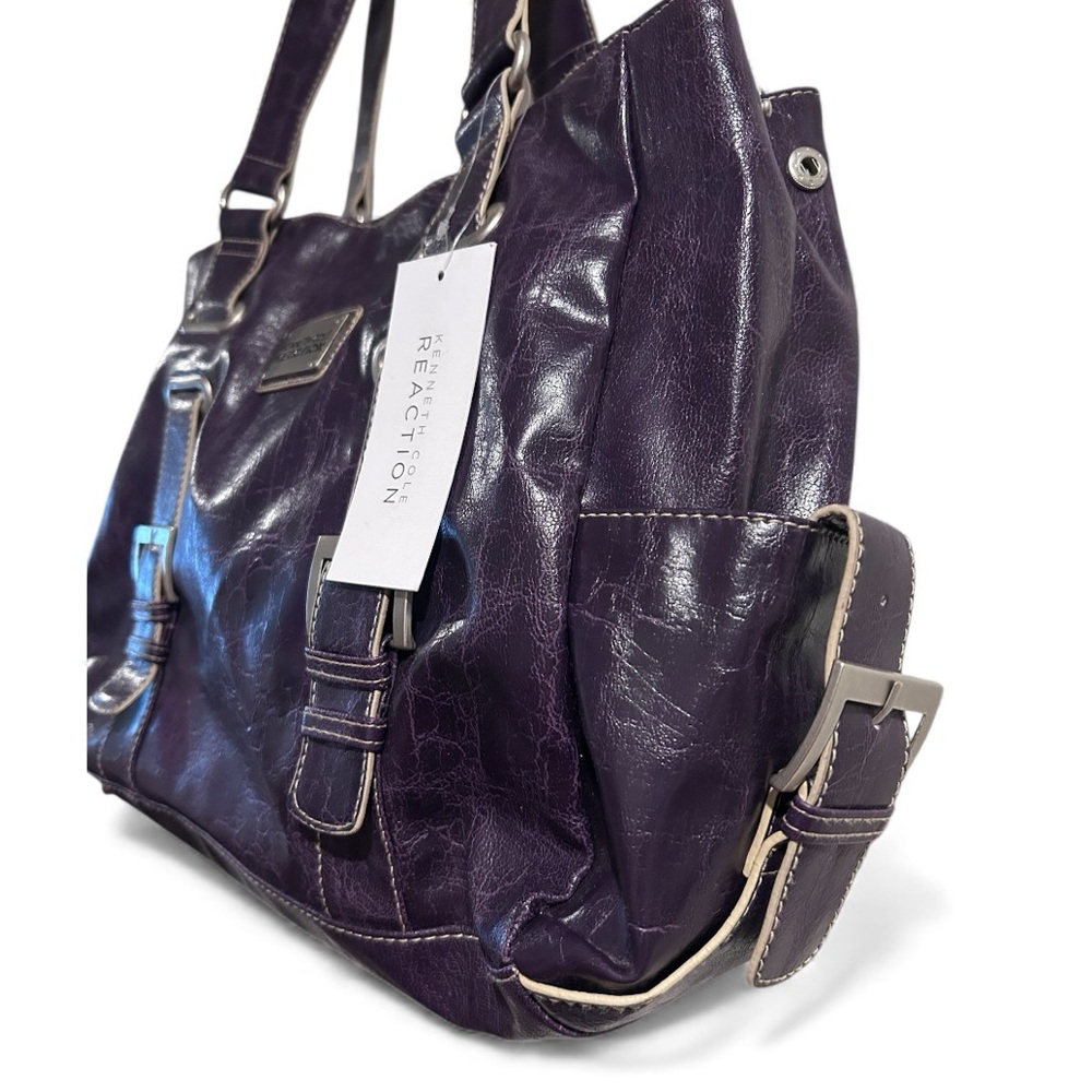 Kenneth Cole Reaction Dark Purple Interconnect Shoulder Tote
NWT - Picture 4 of 9